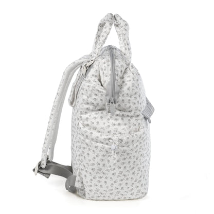 Pasito a Pasito Mochila - Little Bloom Flowers Gris Pasito a Pasito