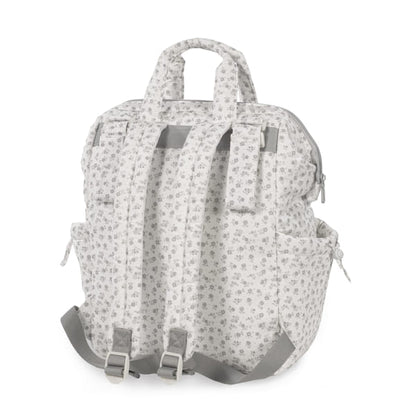 Pasito a Pasito Mochila - Little Bloom Flowers Gris Pasito a Pasito