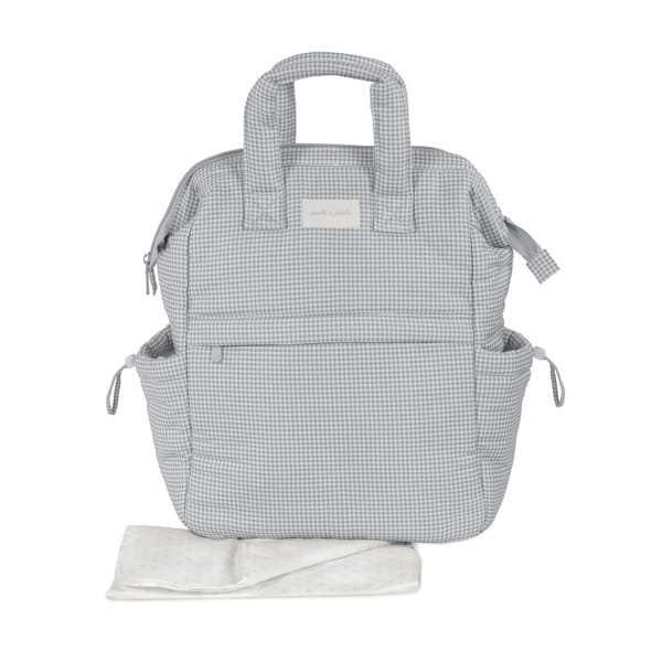 Pasito a Pasito Mochila - Little Bloom Vichy Gris