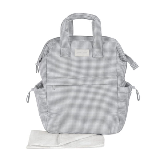 Pasito a Pasito Mochila - Little Bloom Vichy Gris