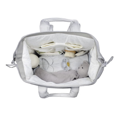 Pasito a Pasito Mochila - Little Bloom Vichy Gris