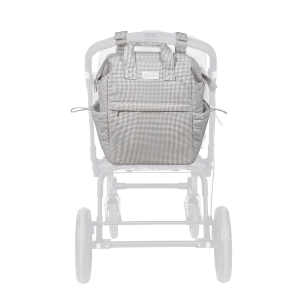 Pasito a Pasito Mochila - Little Bloom Vichy Gris