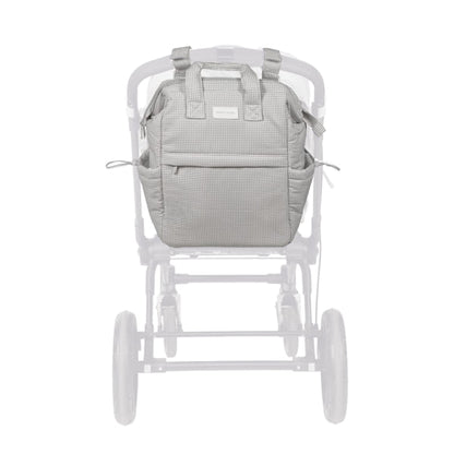 Pasito a Pasito Mochila - Little Bloom Vichy Gris
