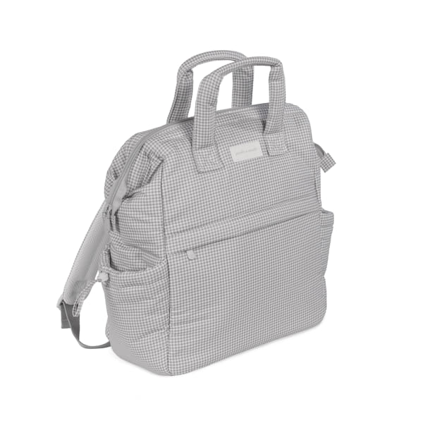 Pasito a Pasito Mochila - Little Bloom Vichy Gris