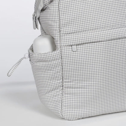 Pasito a Pasito Mochila - Little Bloom Vichy Gris
