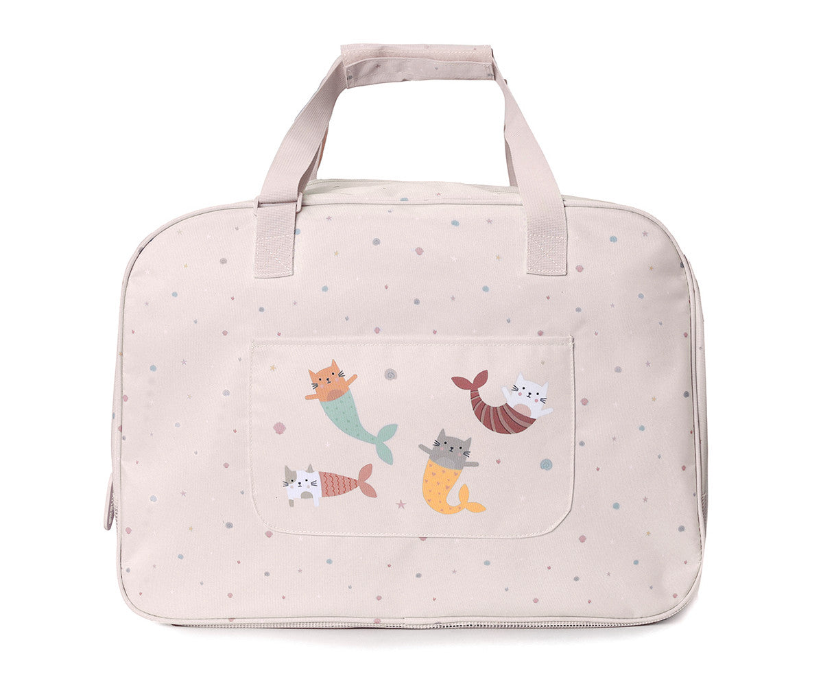 Bolsa de Praia Monnëka Anti-Areia Mermaid Cats