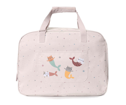 Bolsa de Praia Monnëka Anti-Areia Mermaid Cats