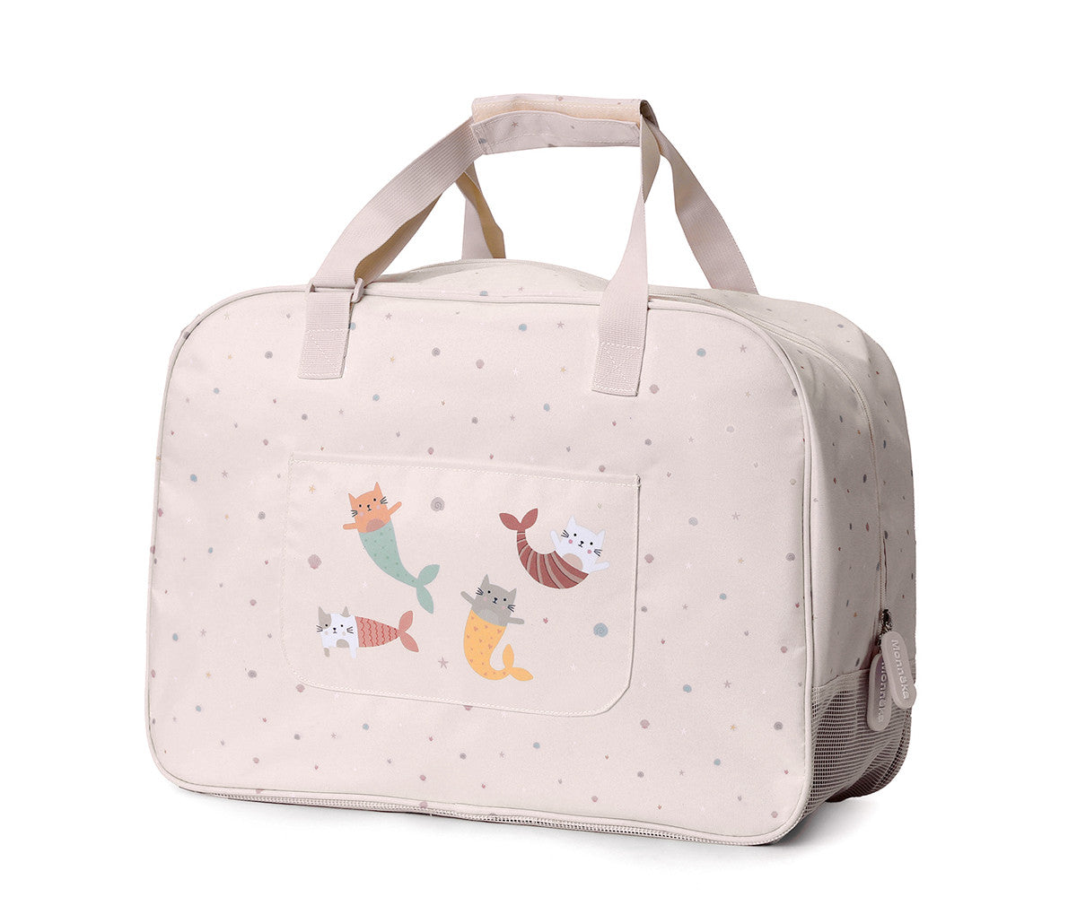 Bolsa de Praia Monnëka Anti-Areia Mermaid Cats