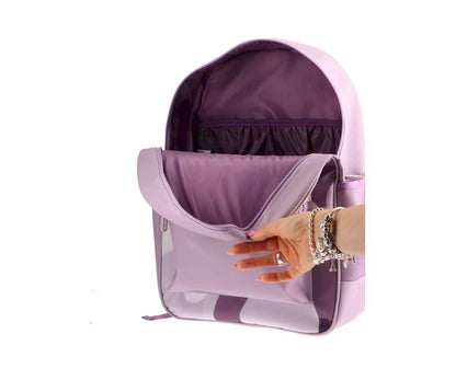 Mochila Escolar Grande Personalizável - Dunes Lilás