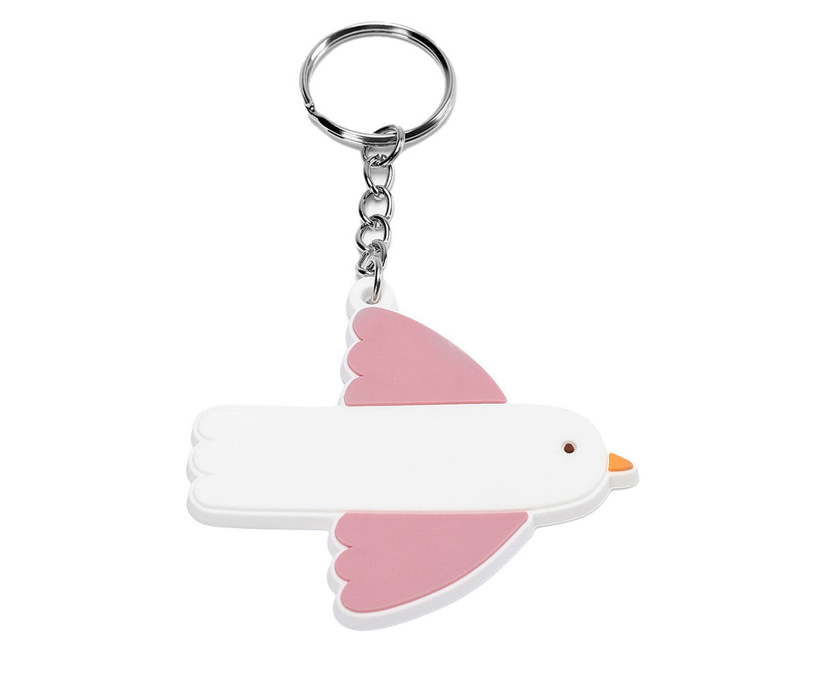 Mochila Média + Porta-chaves Personalizável Tutete - Blossom Birds