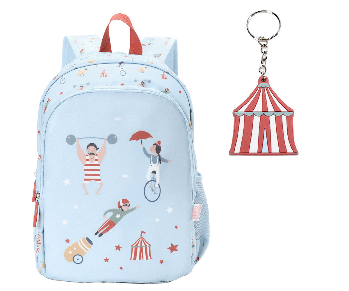 Mochila Média + Porta-chaves Personalizável Tutete - Circus Show