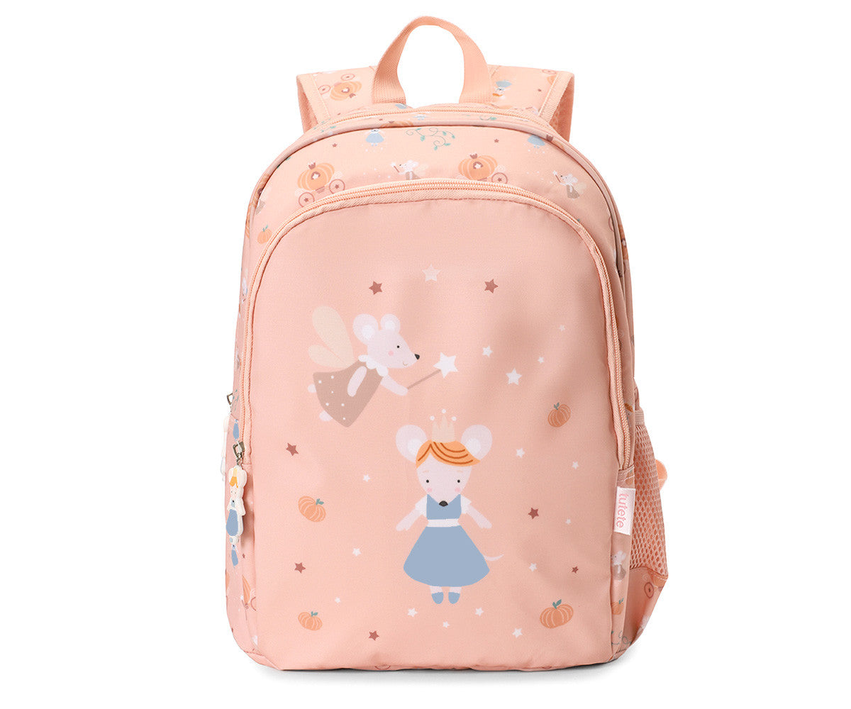 Mochila Média + Porta-chaves Personalizável Tutete - Mouse Fairies
