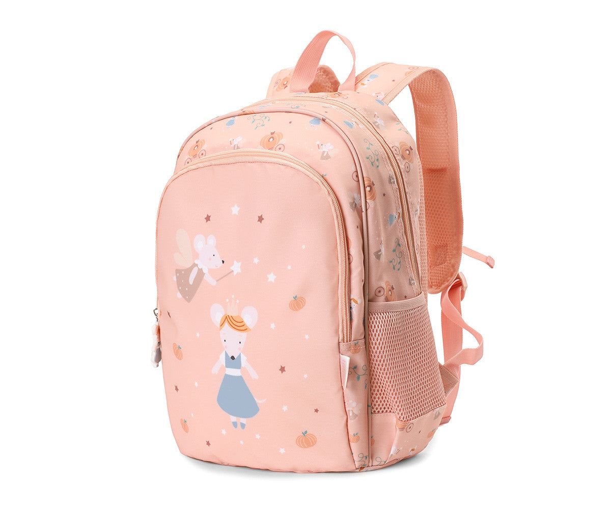 Mochila Média + Porta-chaves Personalizável Tutete - Mouse Fairies