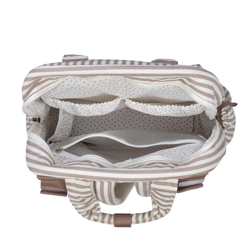 Walking Mum Mochila - Praliné Strips Moka