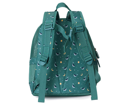 Mochila Infantil Anti-Areia Monnëka Whale Teal