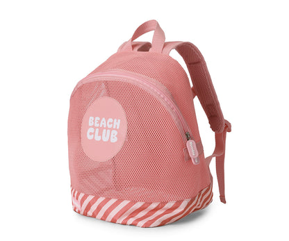Mochila Infantil Anti-Areia Monnëka Stripes Bloom & Blush