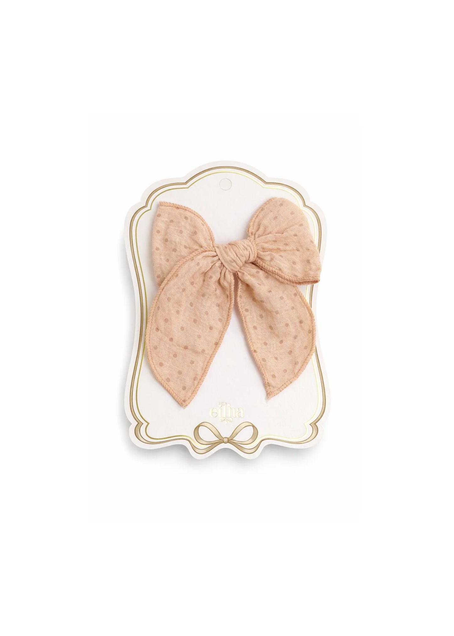 Laço Infantil Blush Dots para o cabelo | Mrs Ertha