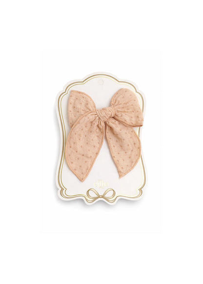 Laço Infantil Blush Dots para o cabelo | Mrs Ertha