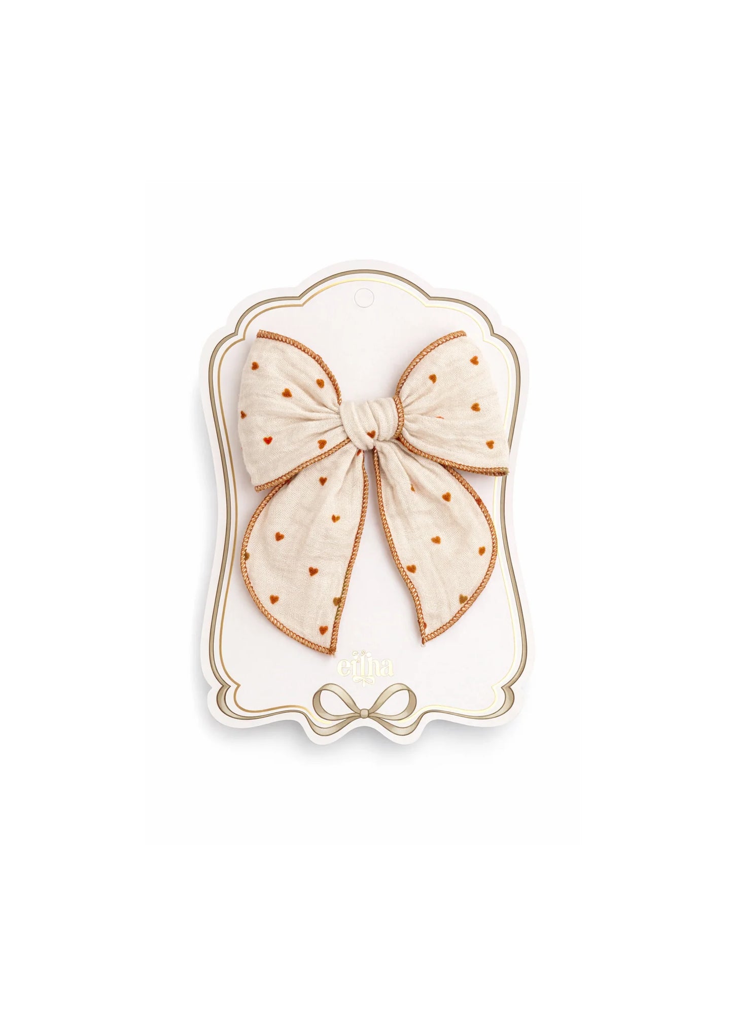 Laço Infantil Tiny Hearts para o cabelo | Mrs Ertha