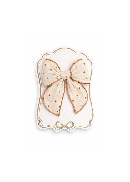 Laço Infantil Tiny Hearts para o cabelo | Mrs Ertha