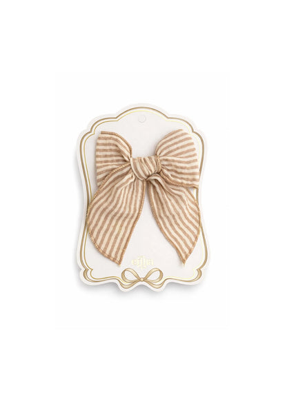 Laço Infantil Toffee Lines para o cabelo | Mrs Ertha