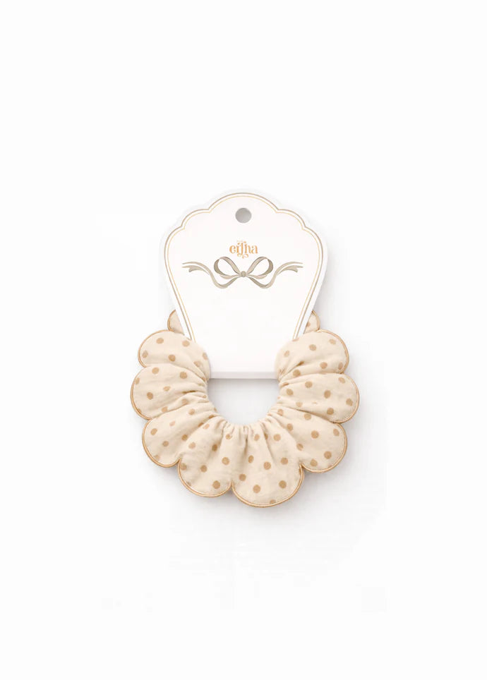Elástico para Cabelo Scrunchie Blush Dots | Mrs Ertha