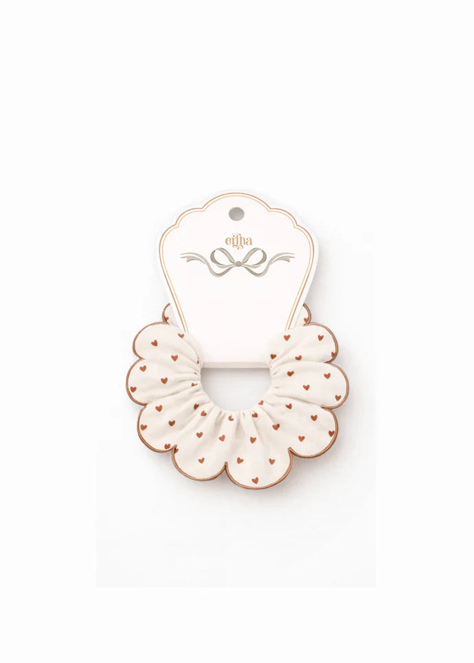 Elástico para Cabelo Scrunchie Tiny Hearts | Mrs Ertha