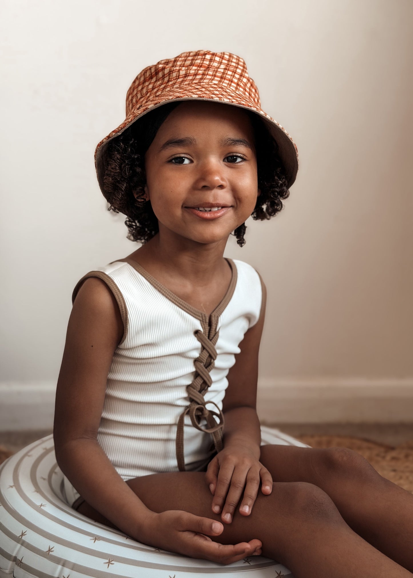 Chapéu Reversível New Buckies Honey Plaid | Mrs Ertha