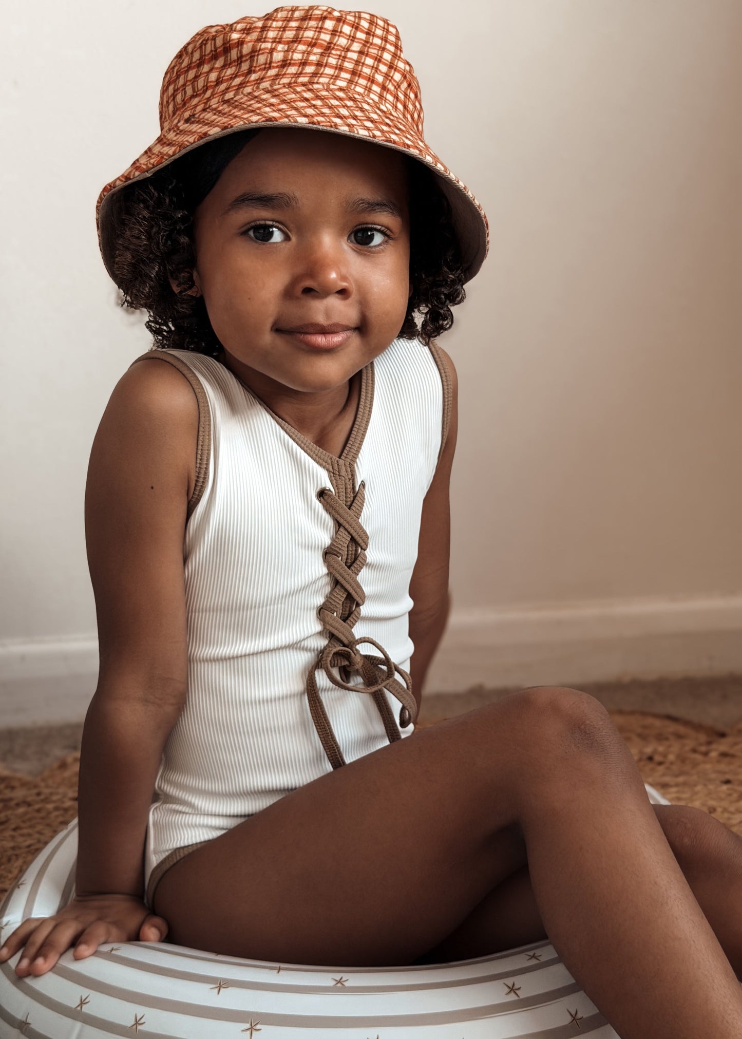Chapéu Reversível New Buckies Honey Plaid | Mrs Ertha