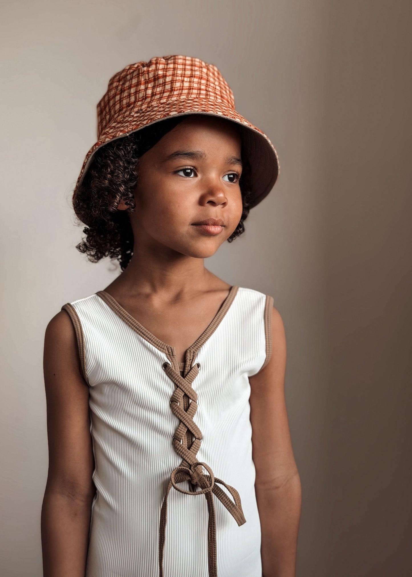 Chapéu Reversível New Buckies Honey Plaid | Mrs Ertha