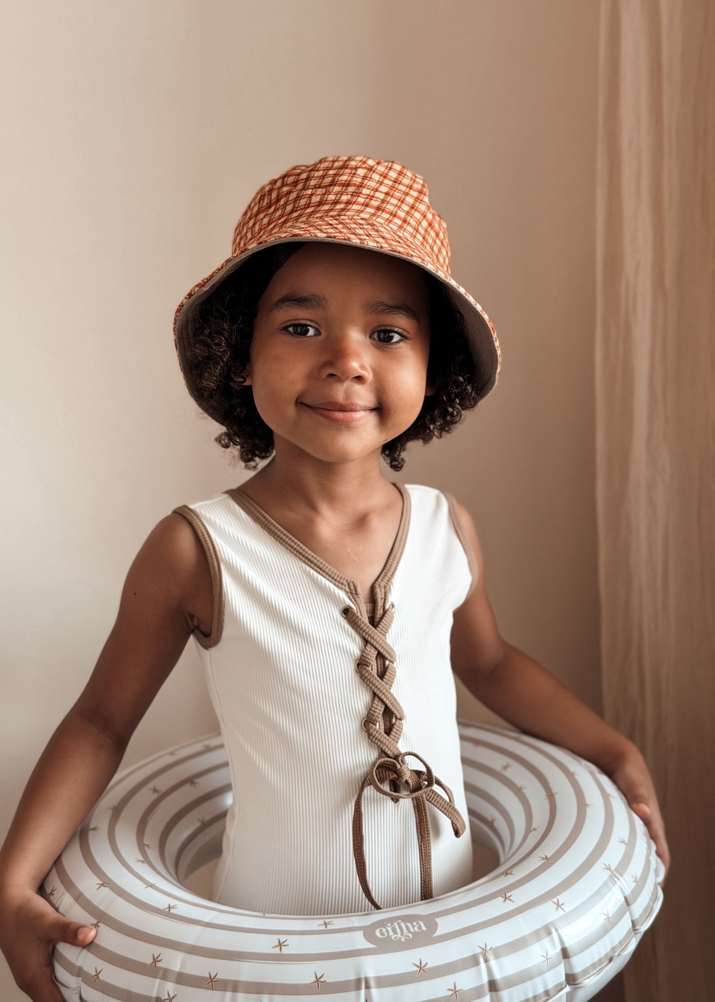 Chapéu Reversível New Buckies Honey Plaid | Mrs Ertha