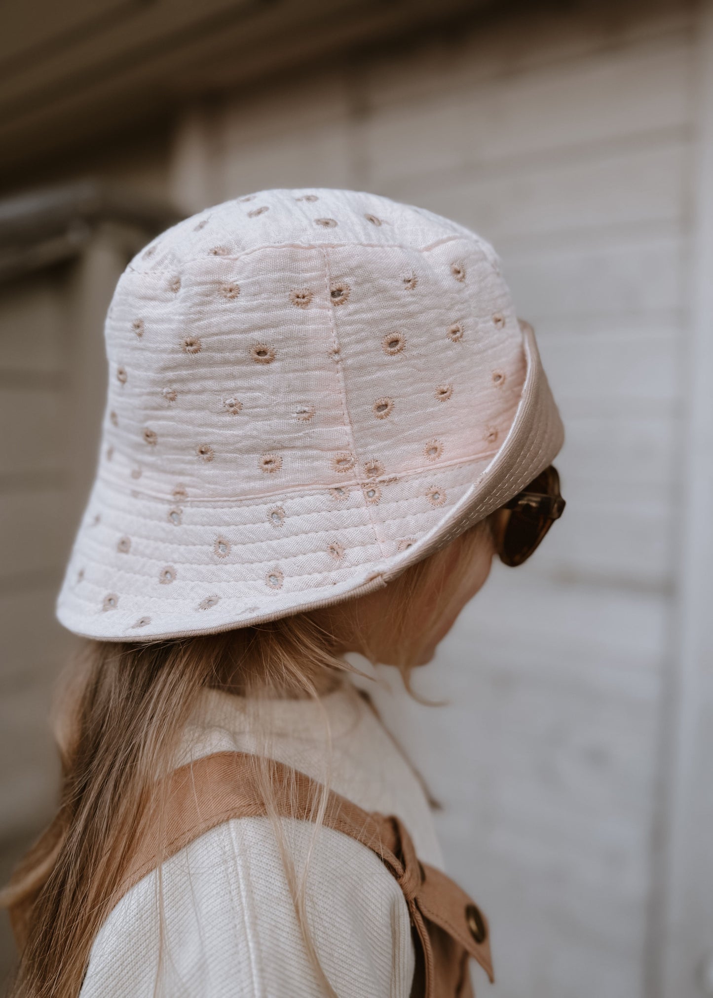 Chapéu Reversível New Buckies Neutral Dots | Mrs Ertha