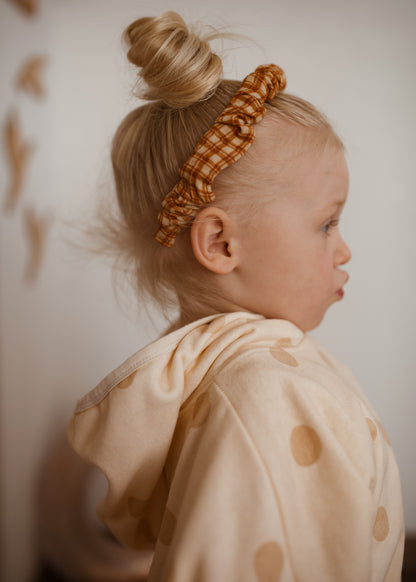 Bandolete Infantil Honey Plaid em Algodão Orgânico | Mrs Ertha