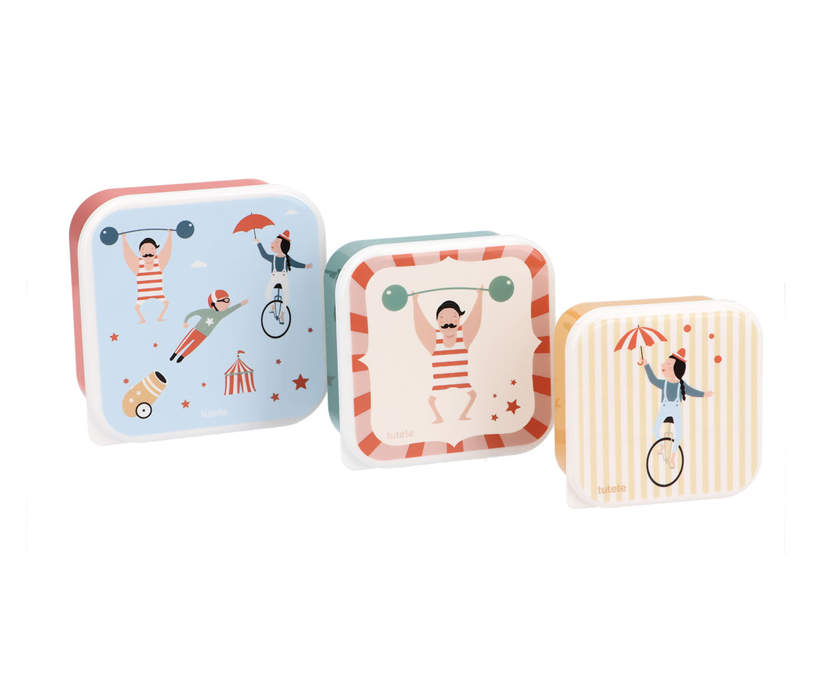 Pack 3 Caixas Lancheiras Tutete - Circus Show