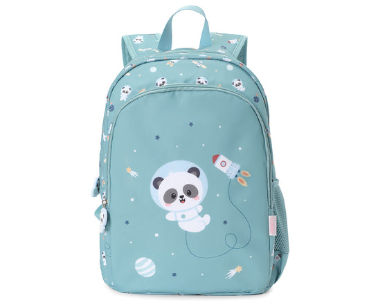 Mochila Média + Porta-chaves Personalizável Tutete - Pandas in Space