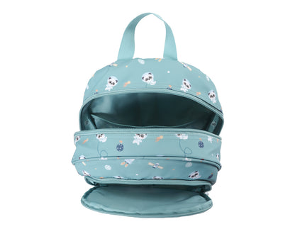 Mochila Média + Porta-chaves Personalizável Tutete - Pandas in Space