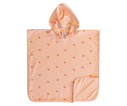 Poncho de praia Crab Coral