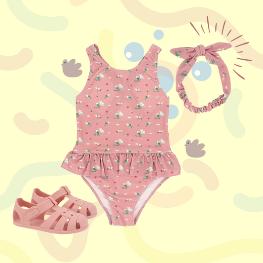 Pack Praia - Fato de Banho + Fita + Sandália Toucan