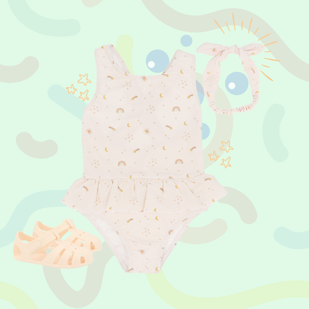 Pack Praia - Fato de Banho + Fita + Sandália Starlight