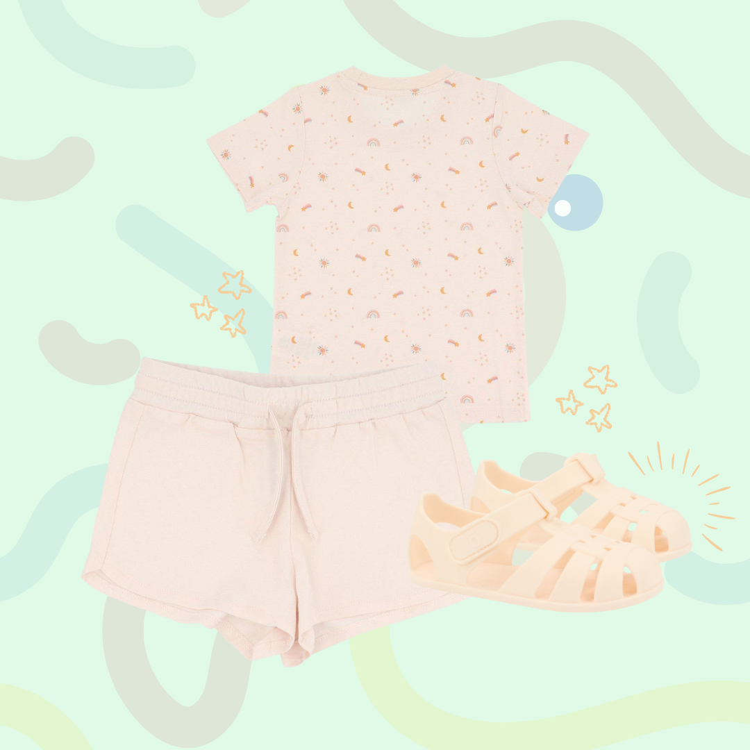 Pack Verão - Sandálias + Roupa Starlight (+ 2 anos)