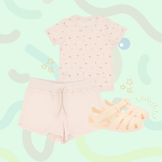Pack Verão - Sandálias + Roupa Starlight (+ 2 anos)