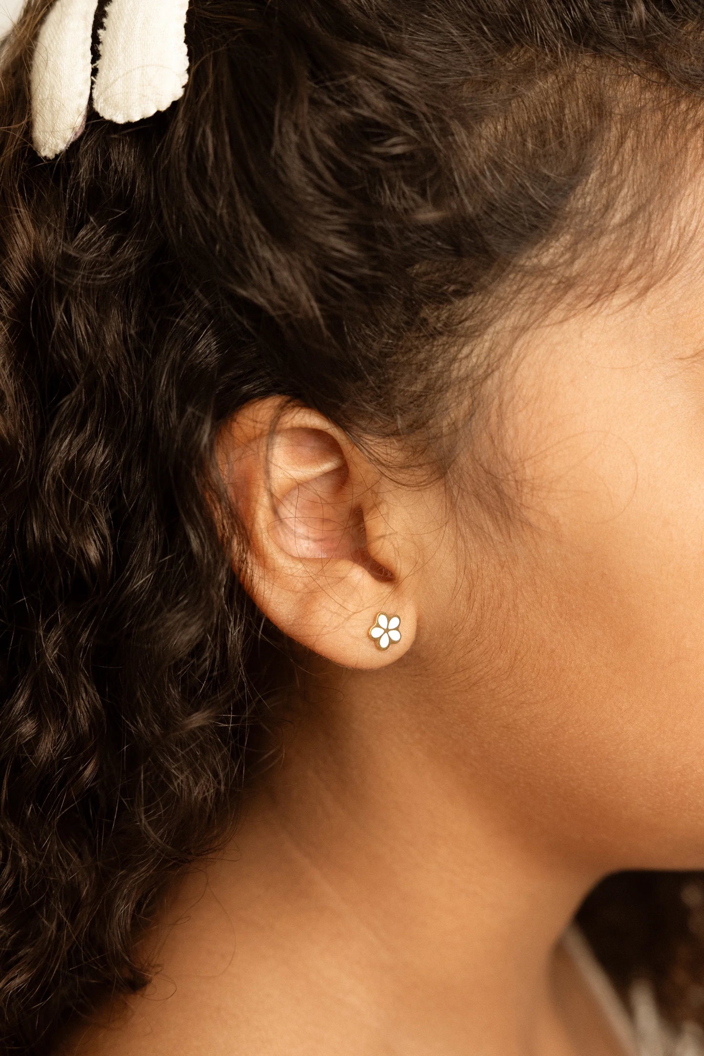 Brincos Studs Earrings - Pure Petal