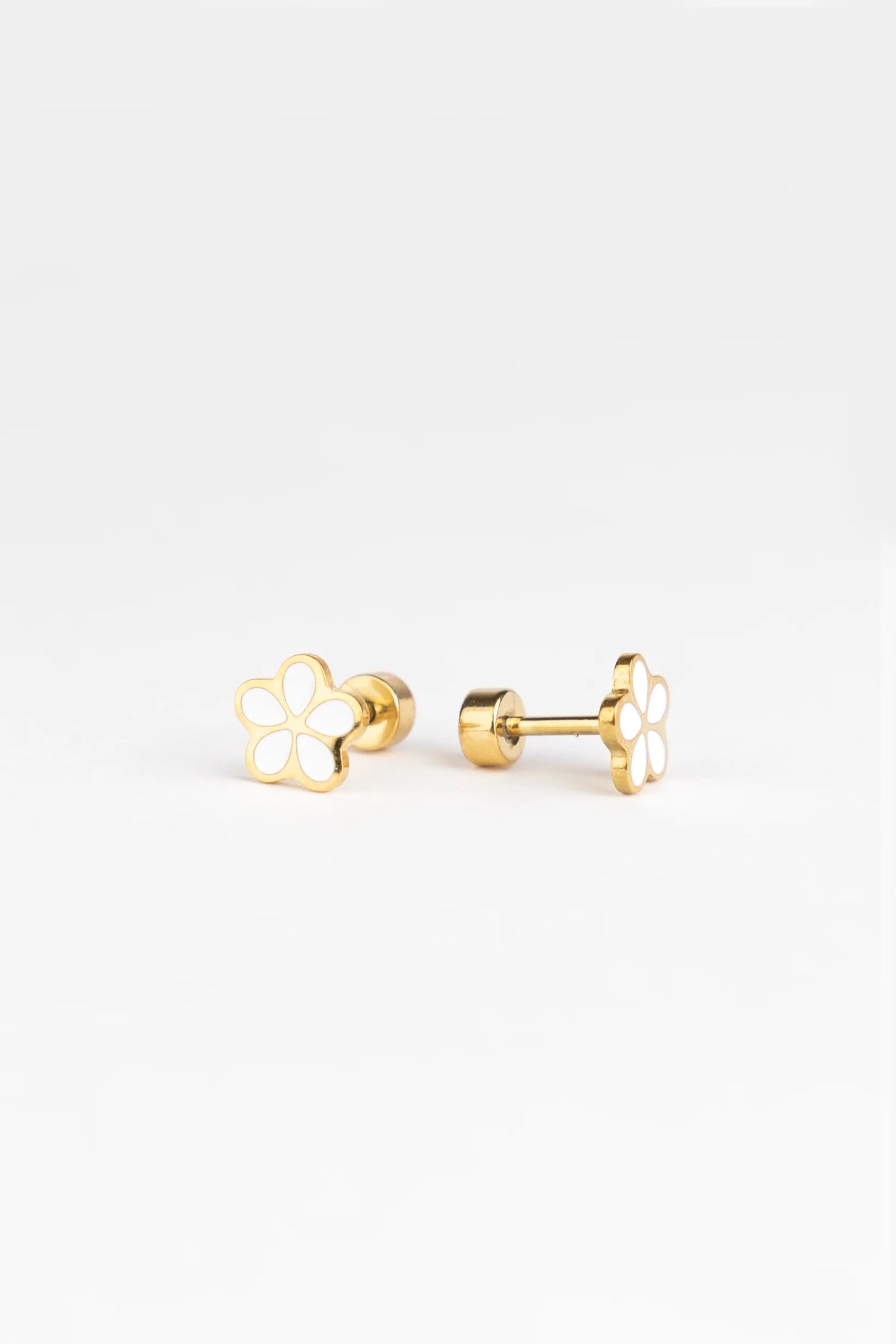 Brincos Studs Earrings - Pure Petal