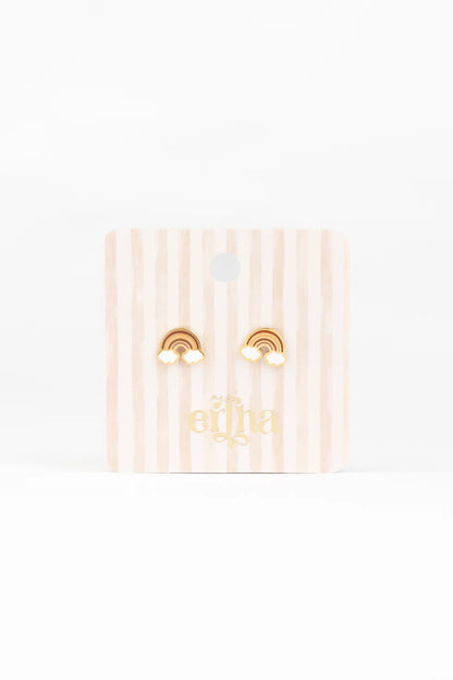 Brincos Studs Earrings - Rainbow Dreams