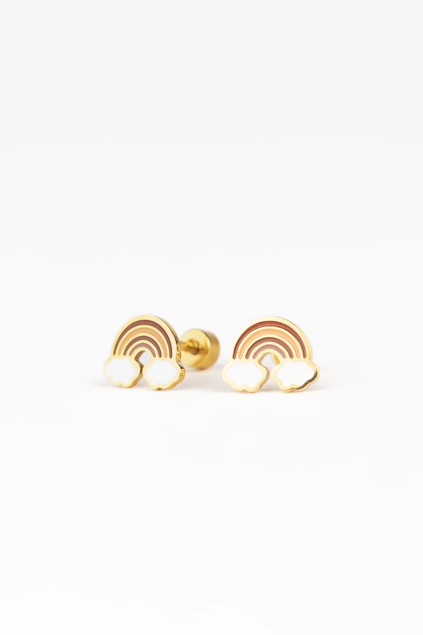 Brincos Studs Earrings - Rainbow Dreams