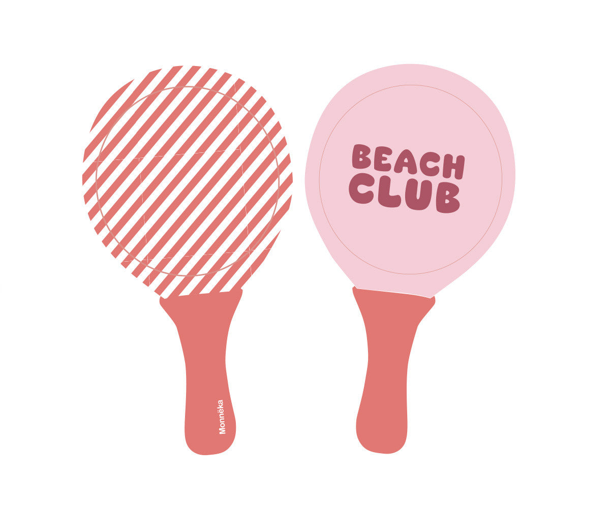 Raquetes de Praia Neopreno Monnëka Stripes Bloom & Blush