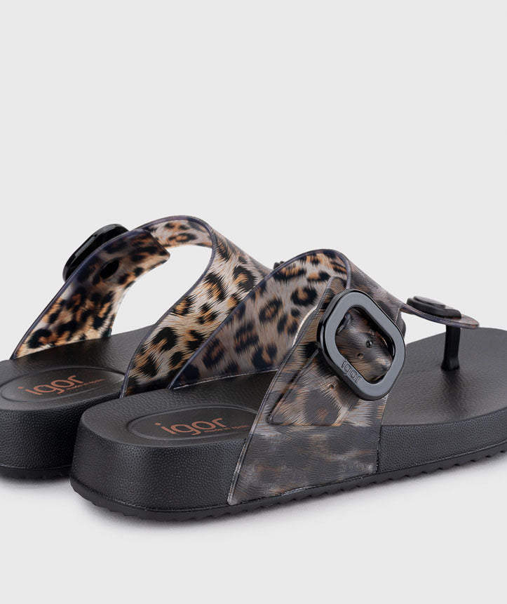 Sandálias Adulto Bari Leopardo Igor