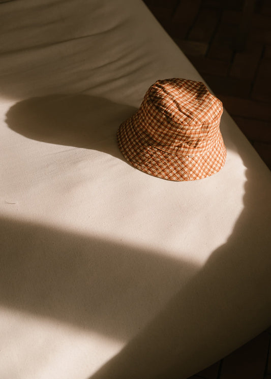 Chapéu Reversível New Buckies Honey Plaid | Mrs Ertha