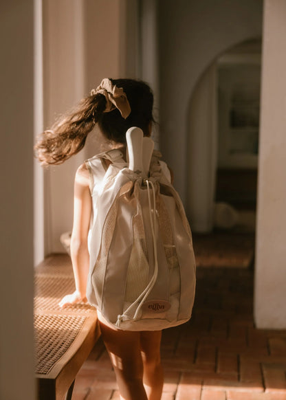 Mochila de Rede para Praia Infantil Vanilla | Mrs Ertha
