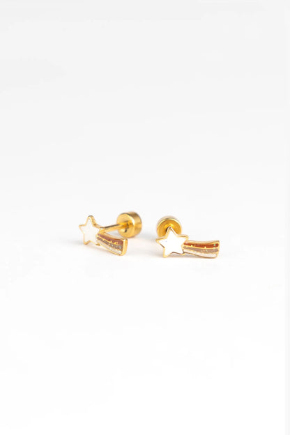 Brincos Studs Earrings - Starlight